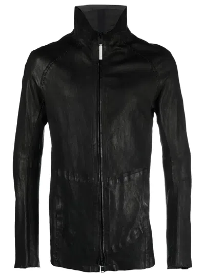 Isaac Sellam Experience High-neck Leather Jacket In Black