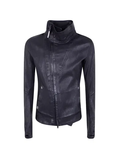 Isaac Sellam Experience Imparable High-neck Leather Jacket In Black