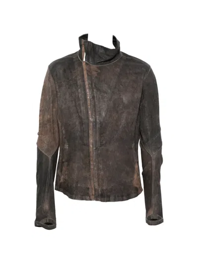 Isaac Sellam Experience Imparable Leather Jacket In Brown