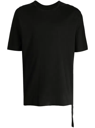ISAAC SELLAM EXPERIENCE LEATHER-STRAP ORGANIC COTTON T-SHIRT