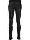 Isaac Sellam Experience Low-rise Leather Leggings In Black