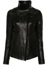 Isaac Sellam Experience Metallic-detail Jacket In Black