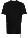 Isaac Sellam Experience Mister Leather-straps Cotton T-shirt In Black