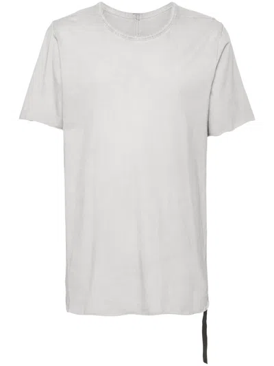 Isaac Sellam Experience Leather-strap Organic Cotton T-shirt In Grey