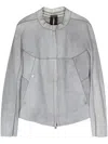 Isaac Sellam Experience Panelled Leather Jacket In Grey