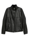 Isaac Sellam Experience Panelled Zip-front Leather Jacket In Black
