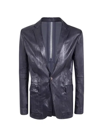 Isaac Sellam Experience Pionnier Exposed-seam Blazer In Black