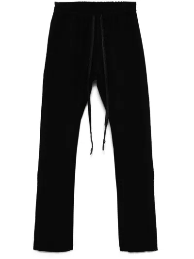 Isaac Sellam Experience Seersucker Trousers In Black