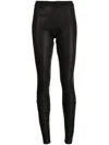 Isaac Sellam Experience Slip-on Leather Leggings In Black