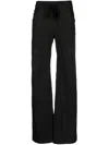 Isaac Sellam Experience Drawstring Leather Trousers In Black