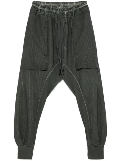 Isaac Sellam Experience Striped Trousers In Grey