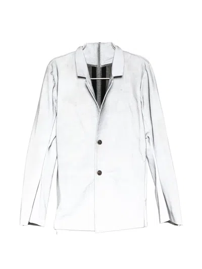 Isaac Sellam Experience Talmud Leather Jacket In White