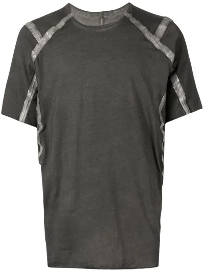 Isaac Sellam Experience Tape-embellished Short-sleeve T-shirt In Grau