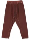 Isaac Sellam Experience Textured-finish Trousers In Red