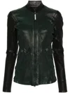 Isaac Sellam Experience Two-tone Leather Jacket In Black