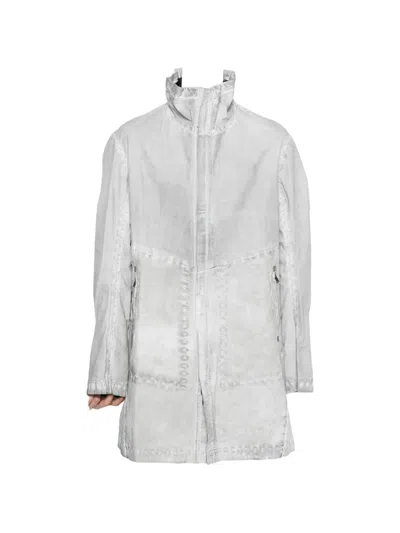 Isaac Sellam Experience Zip Coat In Gray