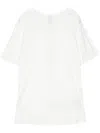 Isaac Sellam Experience Zip-detailing Organic Cotton T-shirt In Weiss