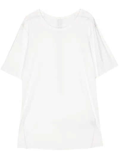 Isaac Sellam Experience Zip-detailing Organic Cotton T-shirt In Weiss