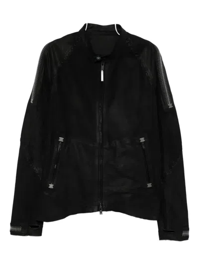 Isaac Sellam Experience Zipped Leather Jacket In Black
