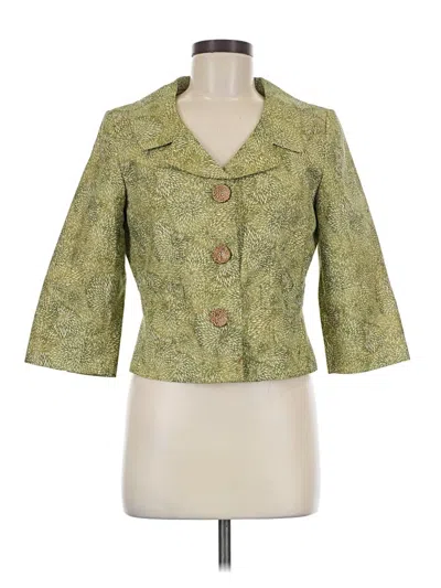 Pre-owned Isabel & Nina Blazer Jacket In Green