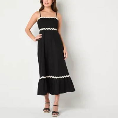 Isabel & Nina Womens Sleeveless Maxi Dress In Black
