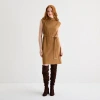 Isabel & Nina Womens Sleeveless Sweater Dress In Brown