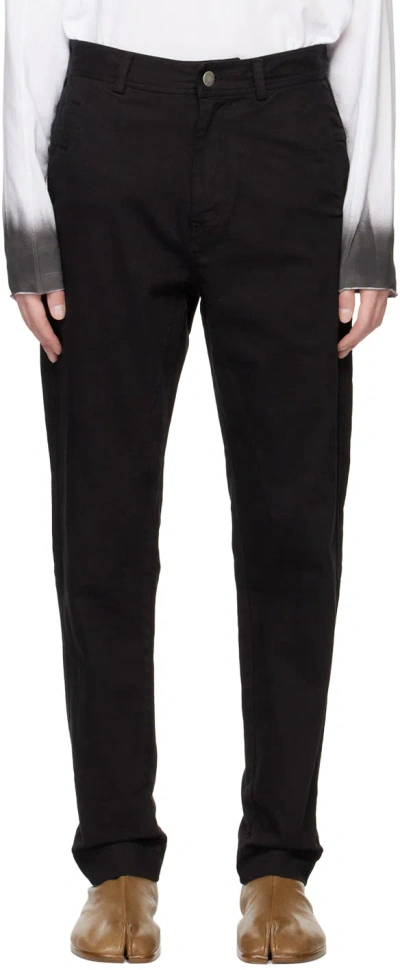 Isabel Benenato Black Five-pocket Jeans In Black 01