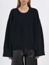 Isabel Benenato Boxy Yak Sweater In Black