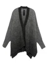 Isabel Benenato Buttoned Cardigan In Gray