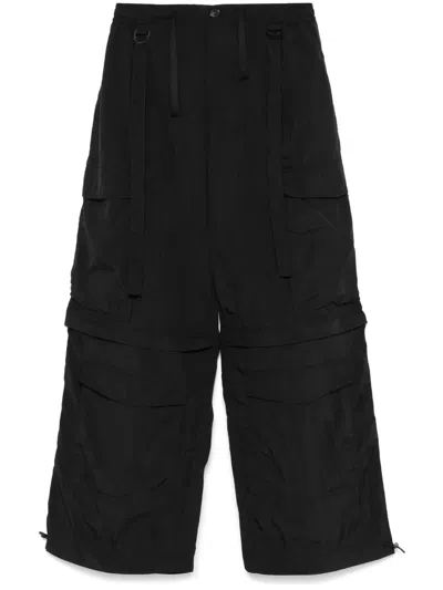 Isabel Benenato Cargo Trousers In Black