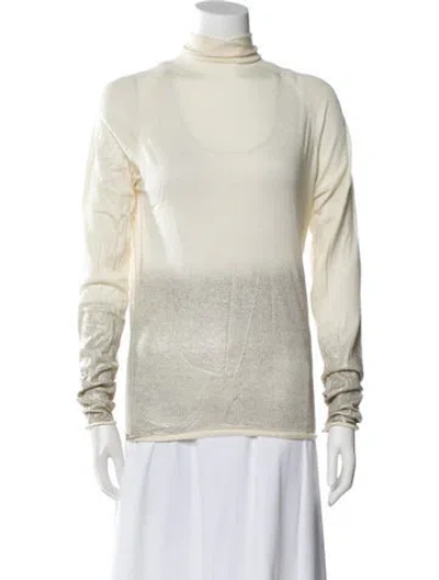 Pre-owned Isabel Benenato Cashmere Tie-dye Print Sweater In Neutral
