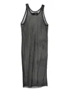 Isabel Benenato Crew-neck Dress In Black