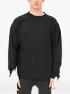 Isabel Benenato Crew-neck Sweater In Black