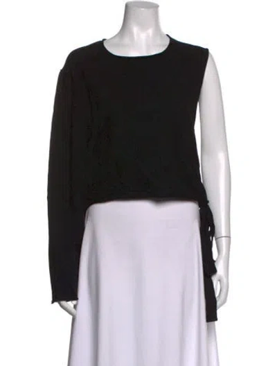 Pre-owned Isabel Benenato Crew Neck Sweater In Black
