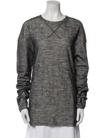 Pre-owned Isabel Benenato Crew Neck Sweater In Gray