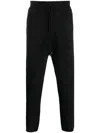 Isabel Benenato Drawstring Drop-crotch Track Pants In Schwarz