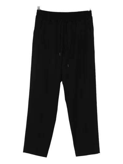 Isabel Benenato Drawstring Wool Trousers In Multi