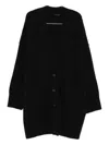 Isabel Benenato Drop-shoulder Cardigan In Black