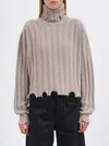 Isabel Benenato Eco-cashmere High Neck Sweater In Neutral