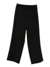 Isabel Benenato Drawstring Wool Trousers In Black