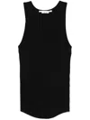 Isabel Benenato Fine-ribbed Tank Top In Black