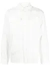 Isabel Benenato Flap-pocket Panelled Linen Shirt In White