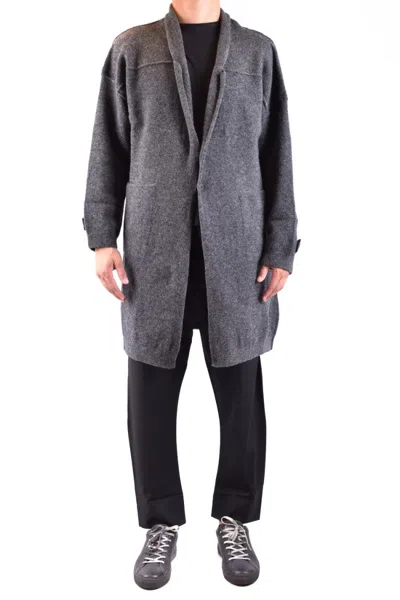 ISABEL BENENATO GRAPHITE GREY OVERSIZED JACKET WITH SHAWL COLLAR