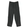 Isabel Benenato Gray Pants In Black
