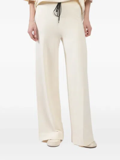 Isabel Benenato Knit Trousers In Neutral