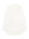 Isabel Benenato Knitted-panel Shirt In White