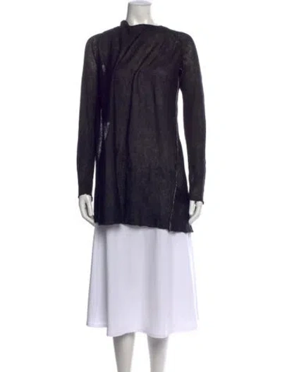 Pre-owned Isabel Benenato Linen Long Dress W/ Tags In Blue
