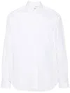 Isabel Benenato Long-sleeve Poplin Shirt In White