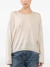 Isabel Benenato Long-sleeves Sweater In Neutral