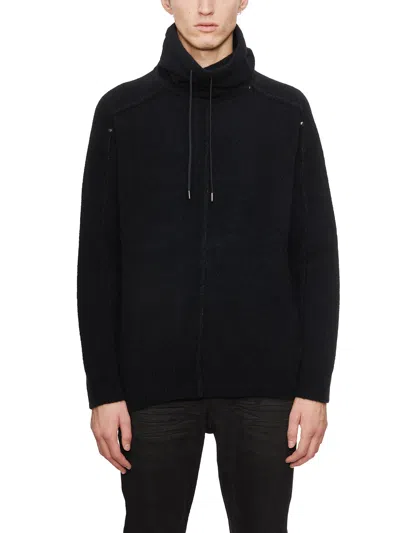 Isabel Benenato Maglia Collo Alto Con Coulisse In Black